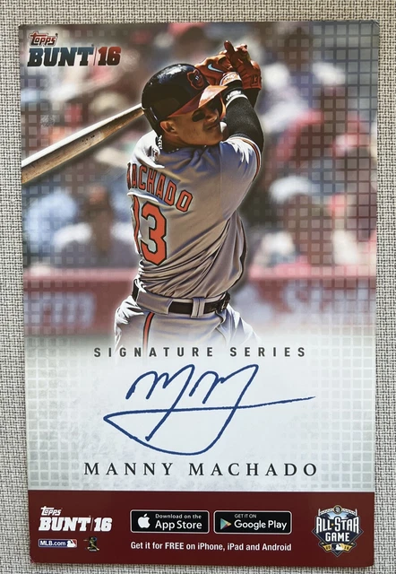 MANNY MACHADO 2016 All-STAR GAME EXCLUSIVE Topps Bunt 11x17 Poster