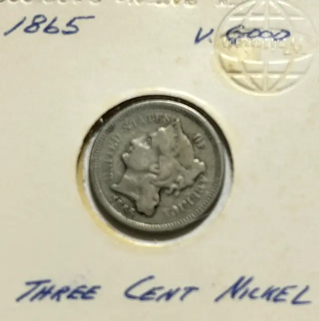 1865 Three Cent Piece! VG