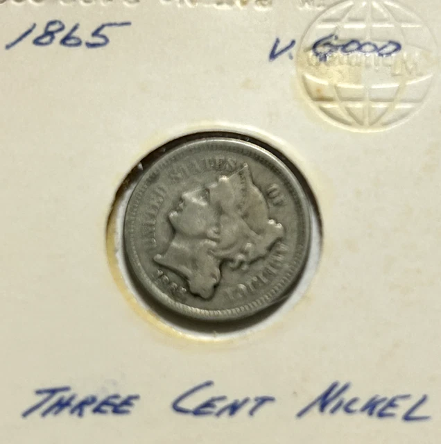 1865 Three Cent Piece! VG