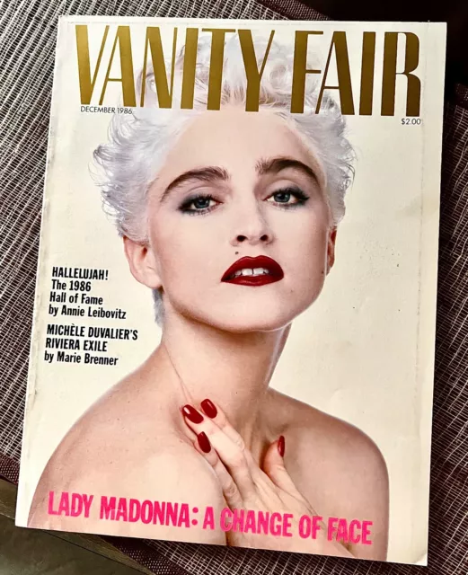 Madonna Vanity Fair Magazine Usa 1986