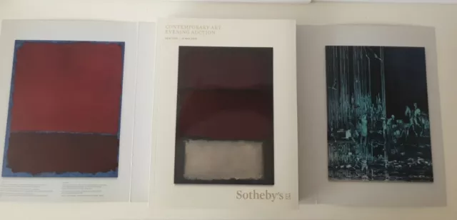 Sothebys auction catalogue Contemporary Art Evening Auction May 2019 VGC