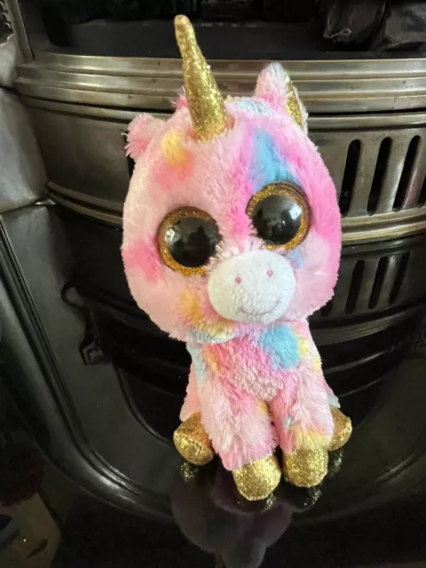 VGC Ty Beanie Boos Fantasia the Unicorn 6" Plush Excellent Condition