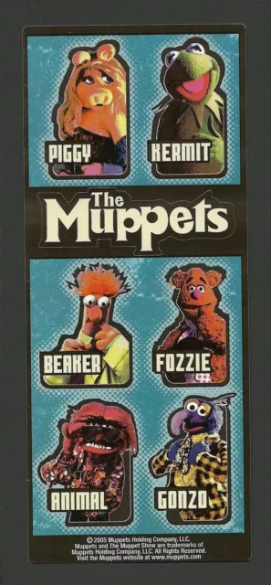 The Muppet Show Stickers Kermit Frog Miss Piggy Animal Beaker Fozzie Gonzo