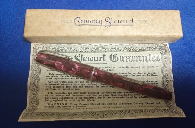 CONWAY STEWART NO.75 Marbled Raspberry】 EUR 1.138,25 - PicClick FR