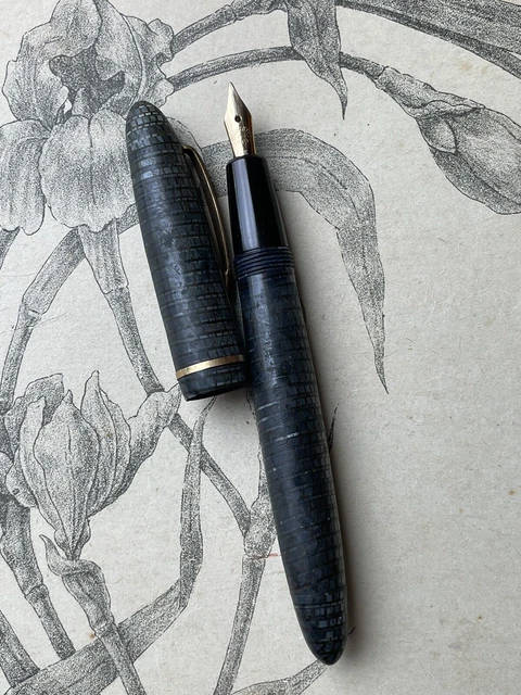 Stylo Plume Ancien Stylomine 303 France - Plume Or 18 Carats - Occasion à Restaurer