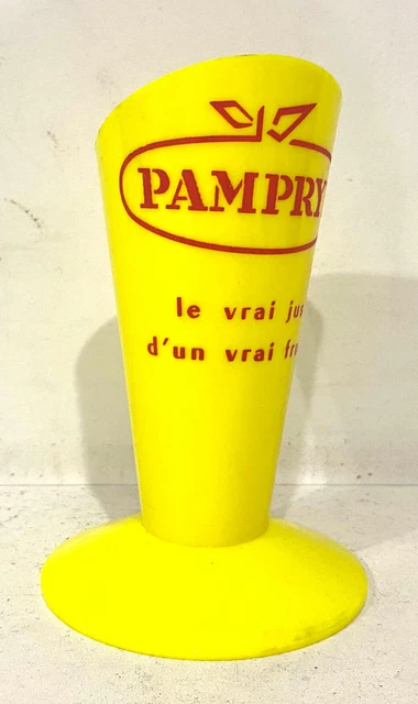 Ensemble De 6 Verres Pampryl, Jus De Fruits, Ecriture Verte
