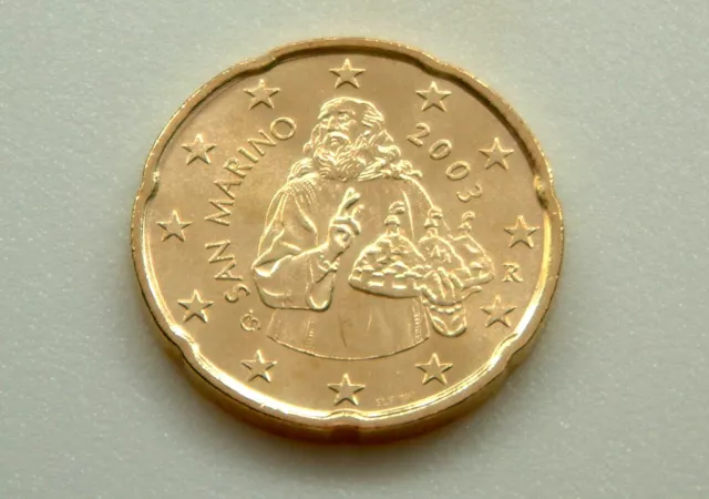 20 Cent San Marino 2003 - bankfrisch aus der Rolle - SELTEN