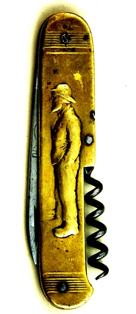 Taschenmesser Seemann antique French sailors folding pocket knife corkscrew (47)