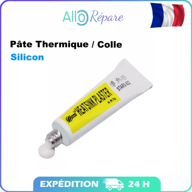 Pâte thermique adhesive colle silicone électronique, chipset, transistors,  puce