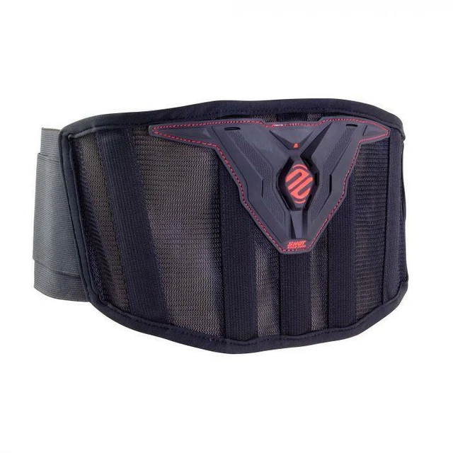 Shot Optimal Motocross Black & Red Kidney Belt