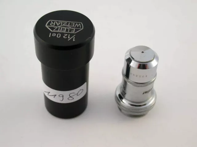 LEICA microscope lens Mikroskop Objektiv ½ FL Oel 95:1 /17