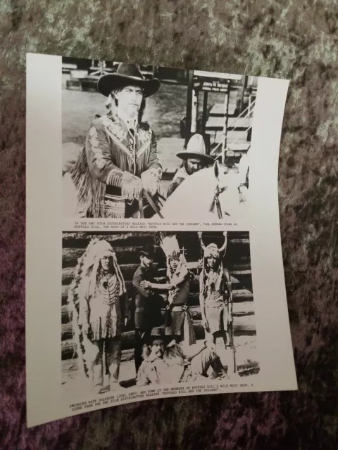 Buffalo Bill And The Indians - 2 press photos - Paul Newman