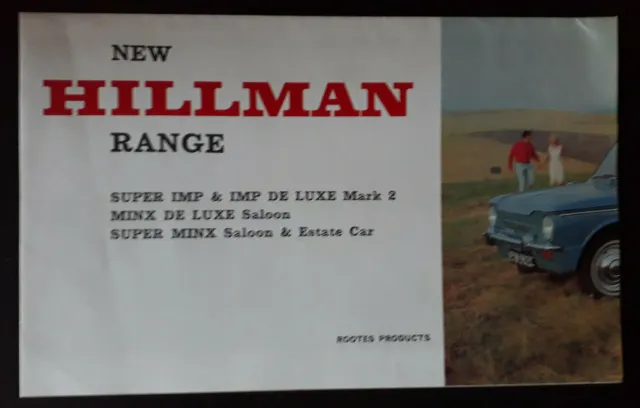 Hillman Range Brochure - Imp  Super Imp  Minx Saloon & Estate