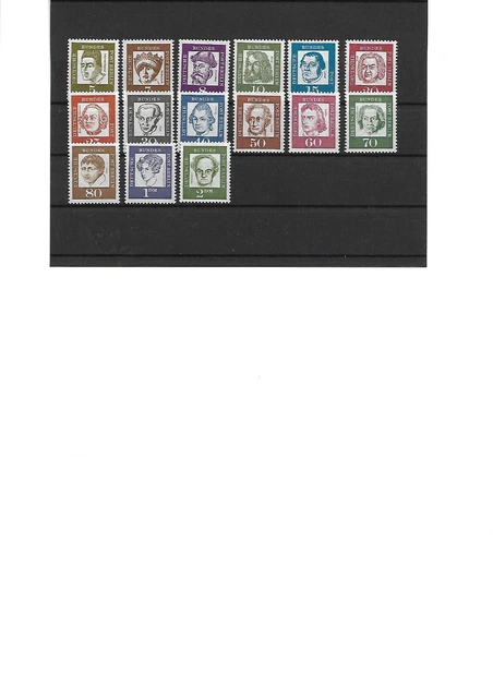 Briefmarken, Berlin , bedeutende Deutsche, Satz, postfrisch, Mi.-Nr.347-362