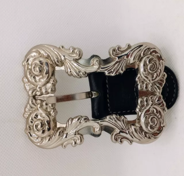 Silver Tone Belt Buckle For Women with magnet clasp