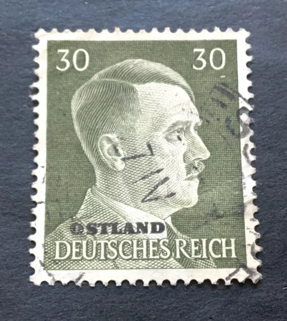 German Occupation of Latvia, Lithuania, Estonia Ostland  1941 - used stamp 30 Pf