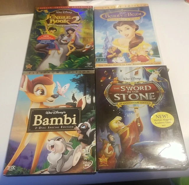 Walt Disney Classics Collection Lot of 4 Dvds Sealed