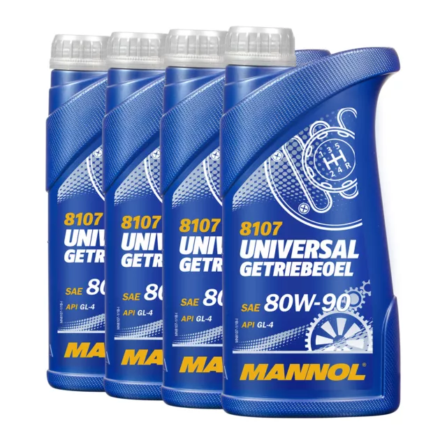 4 (4x1) Litre Mannol SAE 80W-90 Universel Huile de Transmission Api GL-4/GL4