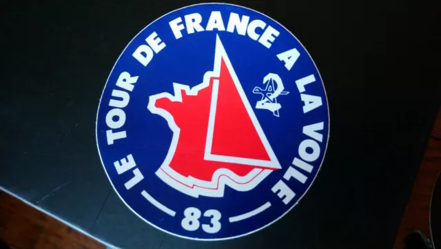 Autocollant sticker vintage publicitaire Le tour de France à la voile 1983