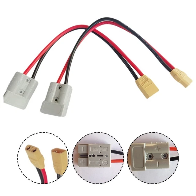 Câble Adaptateur Anderson Vers XT90 – 1 M – 12 AWG – Pour Panneau Solaire, Batterie Externe, RC, Drone FPV