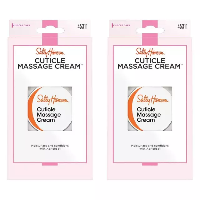 Damage Box-Sally Hansen Nail Treatment Cuticle Massage Cream 2 Count(Pack of 1)