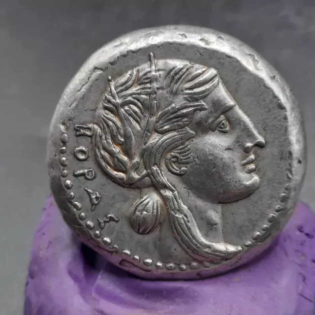 Wonderful Ancient Roman Greek Bronze Tetradrachm Coin Unique