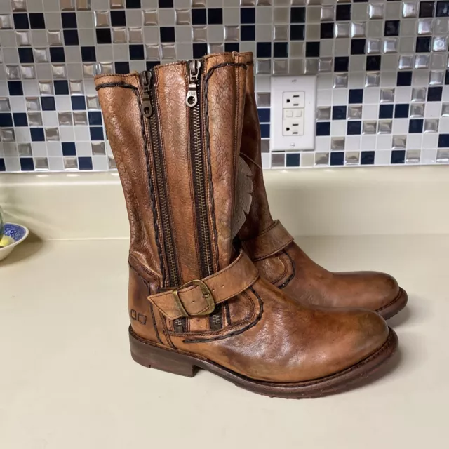 Bed Stu Hustle S Teak Rowan Multi Boots Sz 6.5 New Leather