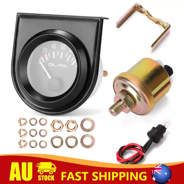 Automobile Oil Pressure Gauge Refitting 52mm Car Oil Pressure Instrument