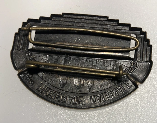 1930S NEW YORK City NYC Skyline Buildings Name Badge Vintage Pin