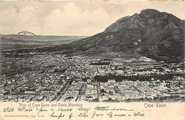 Postcard South Africa - Cape Town - Table Mountain    - Circa 1904