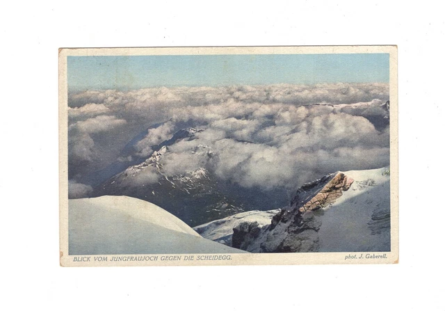 AK Ansichtskarte Blick vom Jungfrauenjoch gegen die Scheidegg - 1926