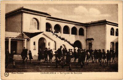 CPA AK MAROC CASABLANCA - Le lycée de garcons (115046)