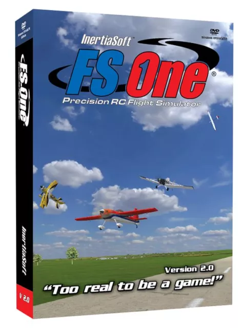 FS One R/C Flight Simulator V2 with Spektrum Dx6i Transmitter Adapter Cable NEW