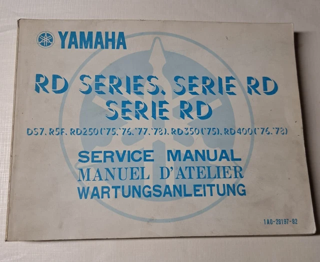Yamaha DS7 R5F RD 250 400 manuale officina workshop service manual RD SERIES