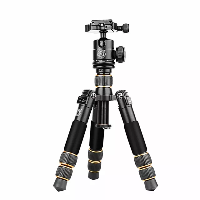 QZSD Q166A Portable Mini Desktop Aluminum Tripod with Ball Head for DSLR Camera