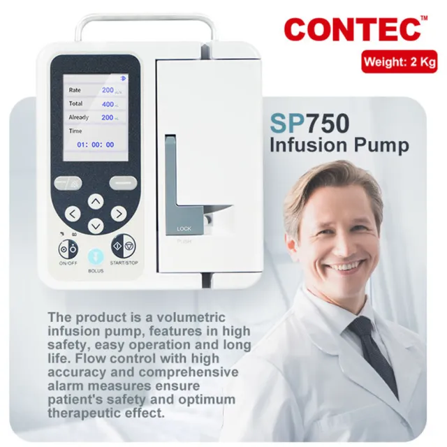 FDA Volumetric Infusion Pump IV & Fluid Syringe Pump Equipment Alarm,Calibration 2