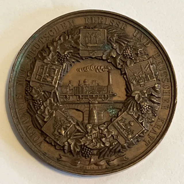 German Prussia 1844 Medal Germania Industrial Exhibition In Berlin 2