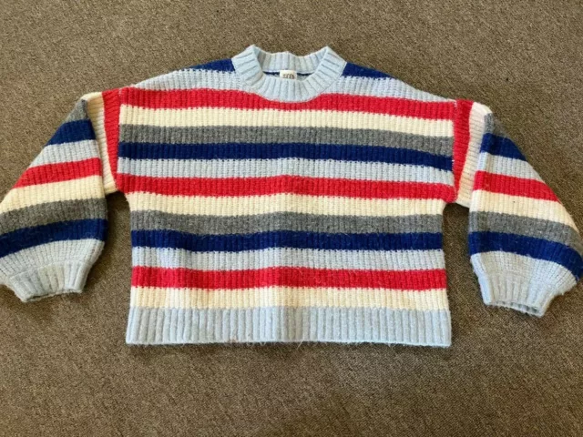 SEED Teen Girl's Stripe Knit Jumper Size 10