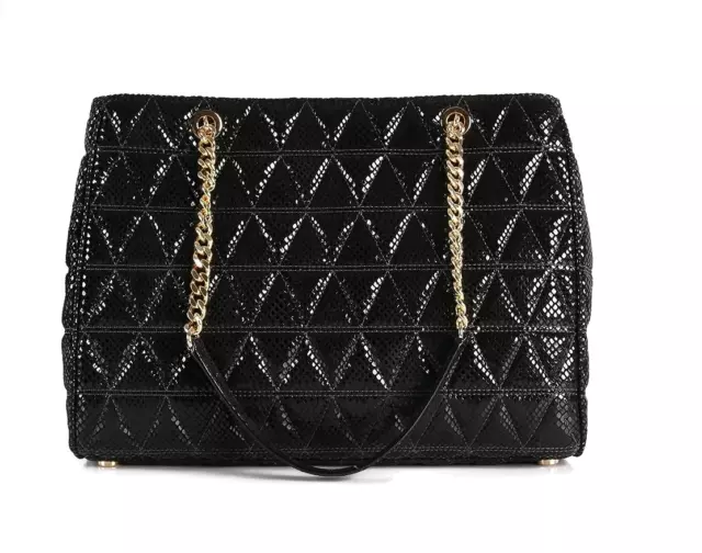 Michael Kors Susannah Quilted Embossed Leather Tote Designer Bag Handbag $498 3