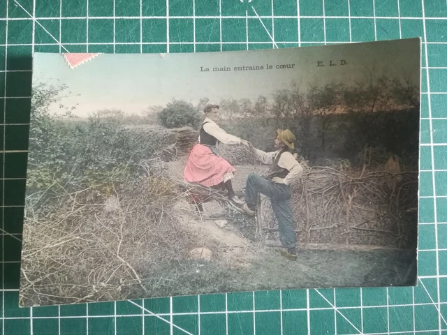 076 CPA Fantasy Circa 1906 Photo - Couple IN One Pre - Eld