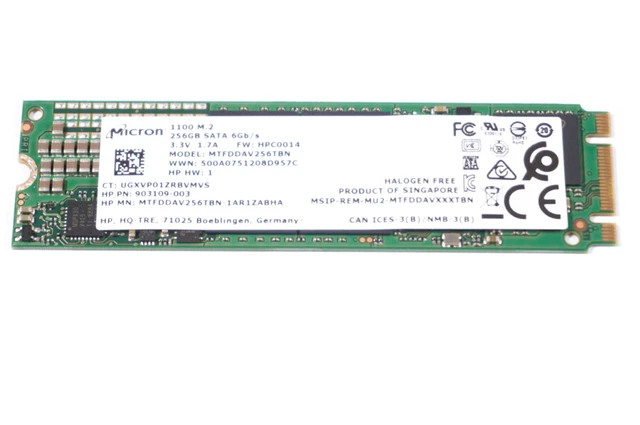 MTFDDAV256TBN Micron 256gb Tlc Sata 6gbps M.2 2280 Ssd Drive
