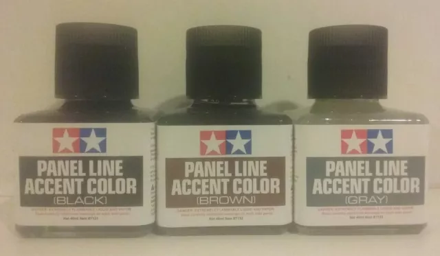 Panel Line Accent Color - Dark Red-Brown - 40ml Bottle - Tamiya 87210