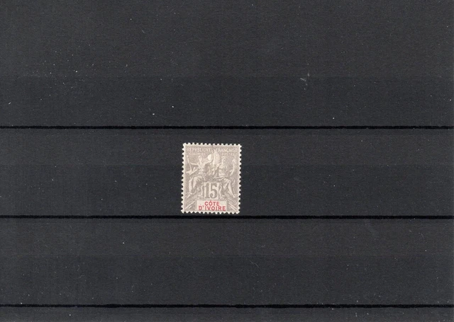 Timbre Cote Ivoire France Colonie 1900 N°15 Neuf* Mh