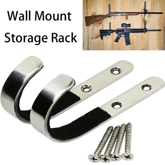 2 PCS/Set Rack Wall Mount 1 Wall Mounted Hooks Hanger Hooks Stainless Steel 7