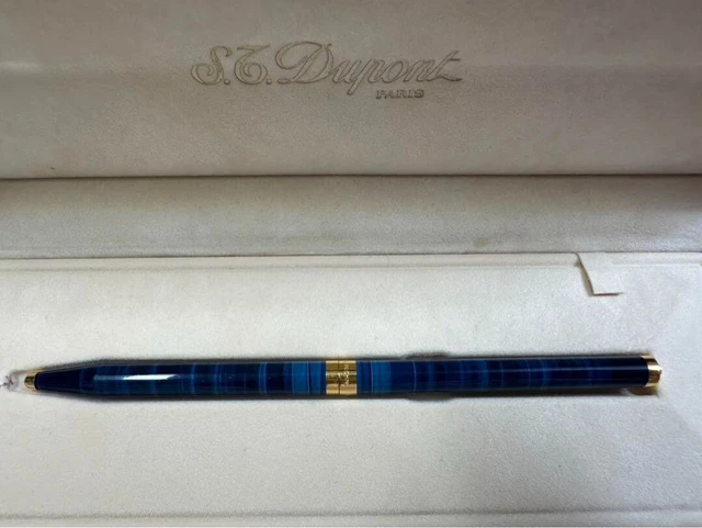 Stylo Bille Vintage ST Dupont Paris – Laque De Chine Bleu Nuit – Occasion – Recharge Possible