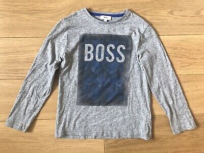 Genuine Boy's Hugo Boss Long Sleeved Top Age 8 Years / 126cm Excellent Condition