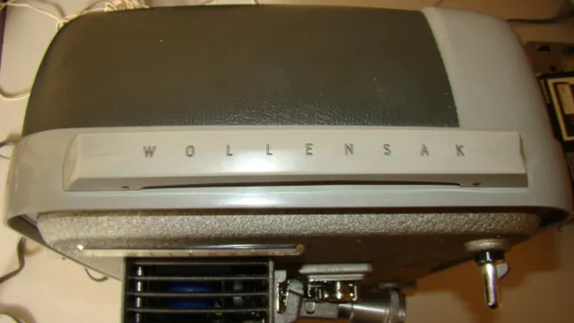 Vintage Wollensak 715 Reel To Reel 8mm Movie Projector with Case & Reel