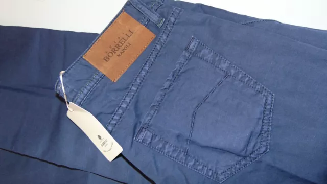 Borrelli Jeans Napoli  Sartoria Nuovo  35-49  90 Cm Girov. Foderina Logo B-016