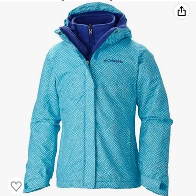 Columbia Girls' Bugaboo Interchange Jacket Size XS (6/6X) Missing Hood