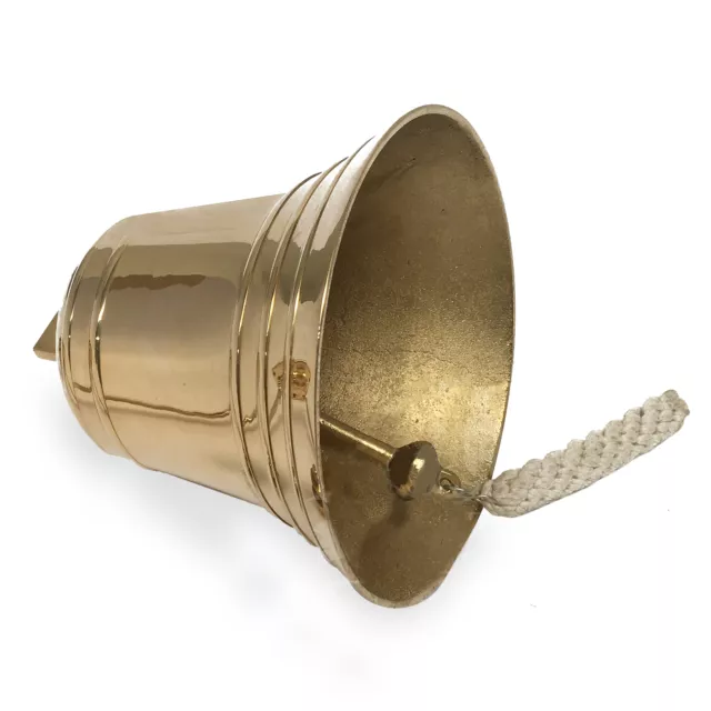 Saud Nautical Brass Wall Hanging Bell in Antique Finish for Home Decor - Range 2